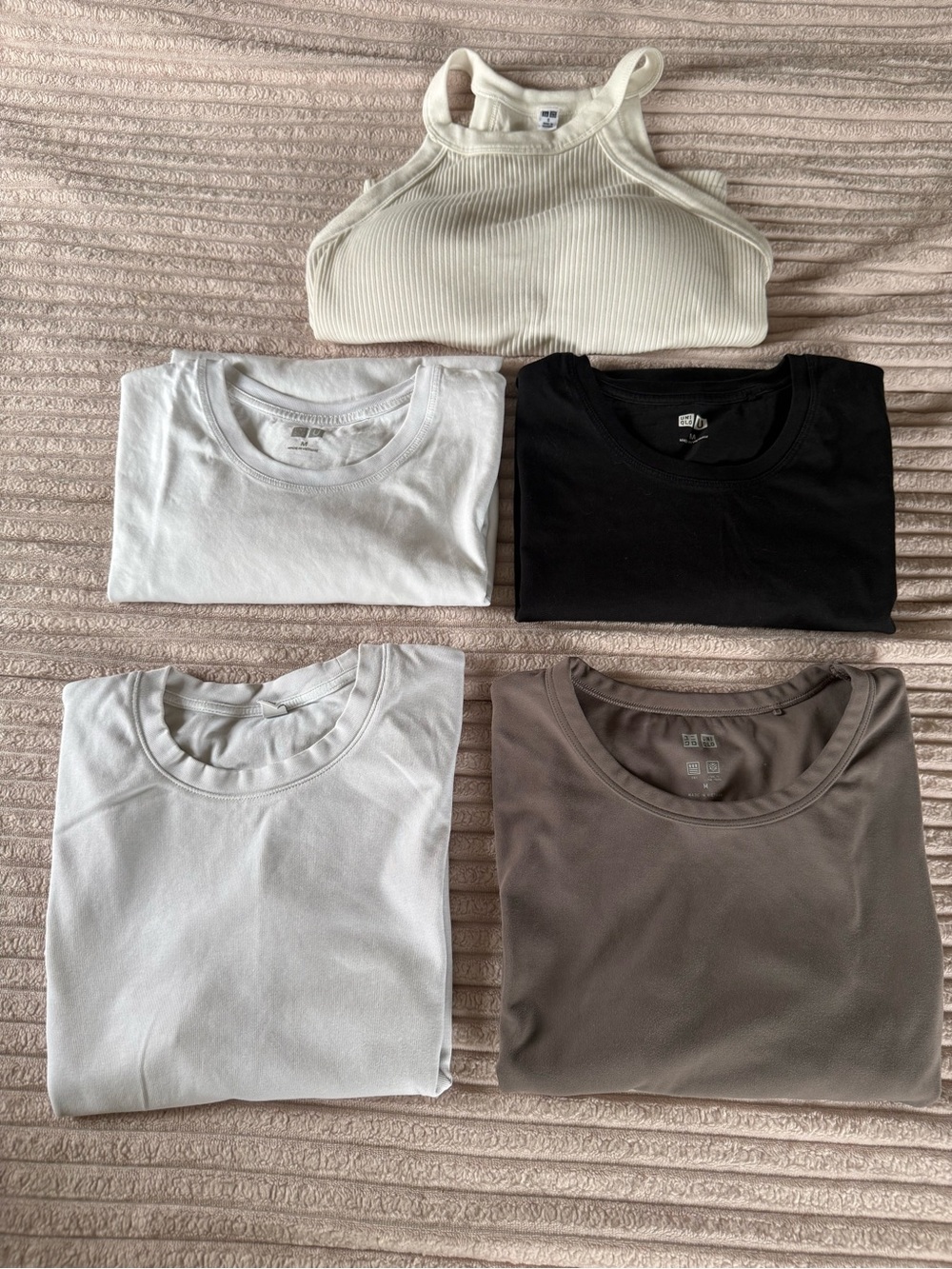 Neutral Tank and Tee Bundle - Uniqlo